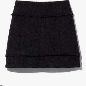 NWT! Proenza Schouler White Label Black Boucle Tweed Mini Skirt